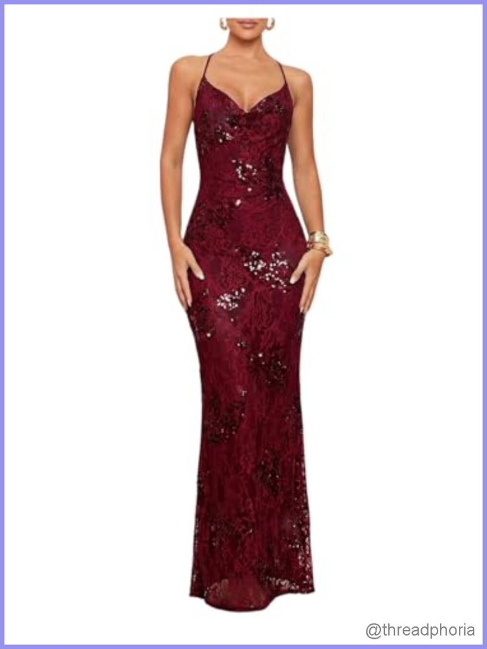 Floral Mesh Cowl Neck Ruched Bodycon Maxi Dress Backless Party